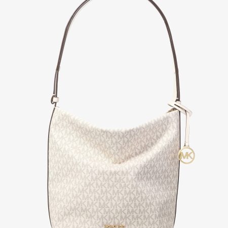 Michael Kors Roey Medium Signature Logo Bucket Messenger Bag - Preorder — Lt Crm Multi