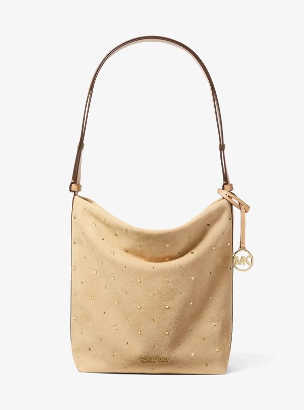 Michael Kors Roey Medium Studded Bucket Messenger Bag - Preorder