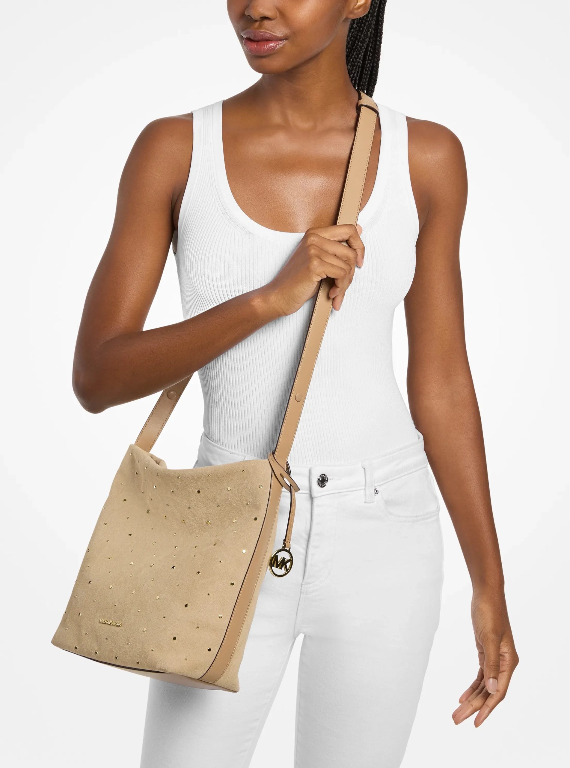 Michael Kors Roey Medium Studded Bucket Messenger Bag - Preorder - Image 5