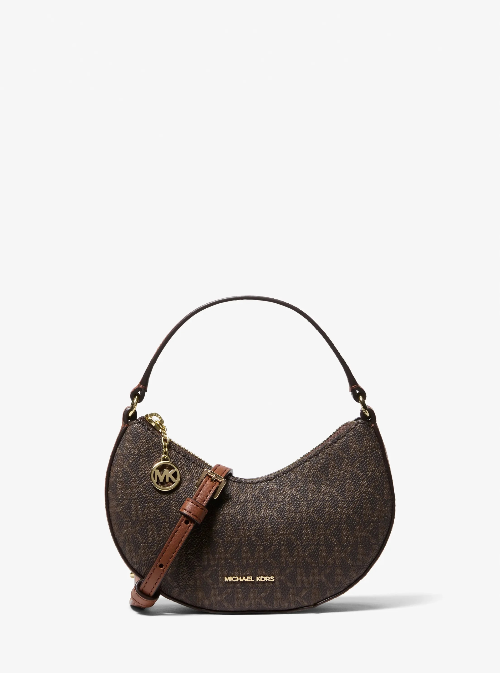 Michael Kors Roey Signature Logo Convertible Crescent Crossbody Bag - Preorder - Image 6