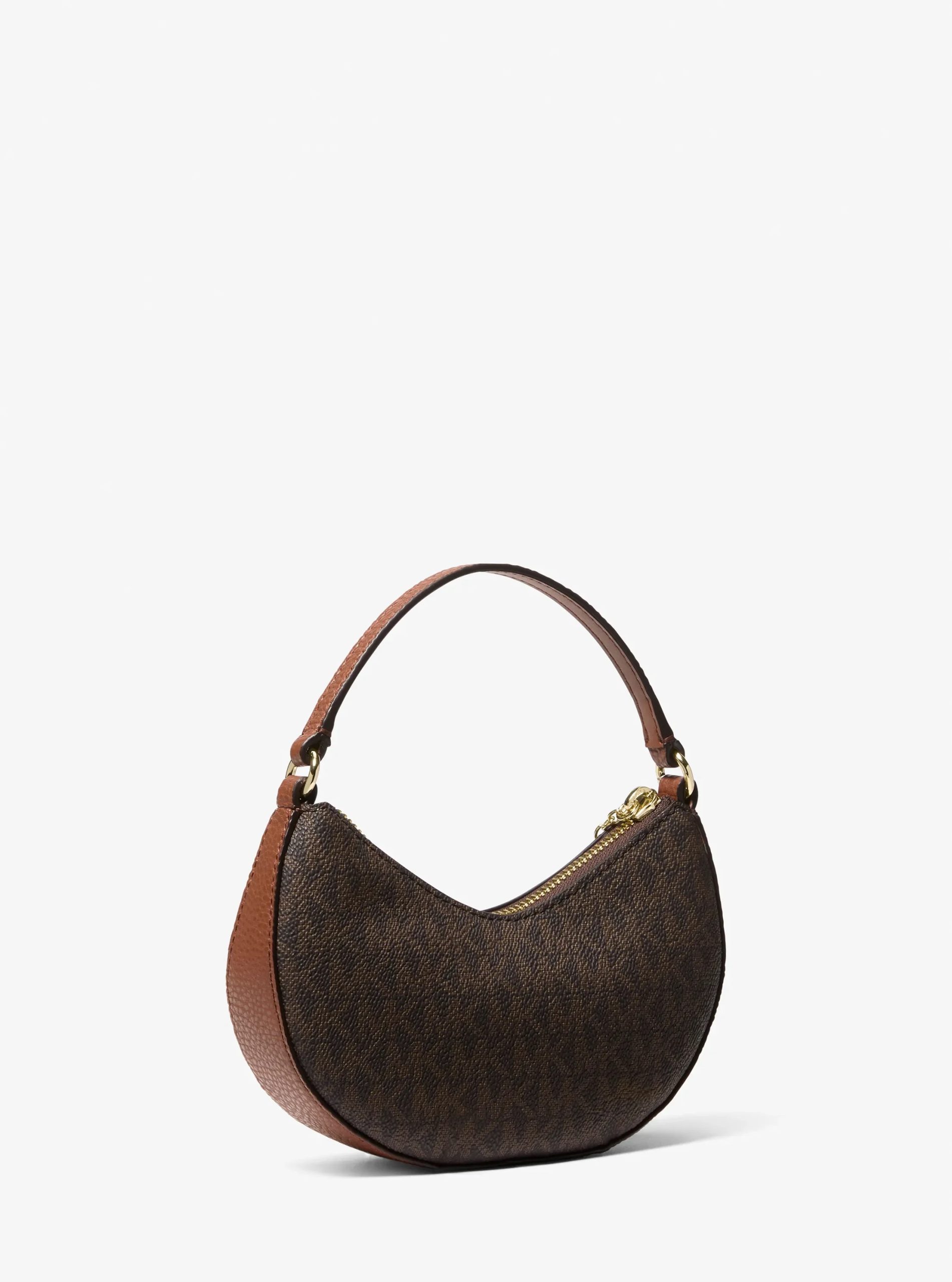 Michael Kors Roey Signature Logo Convertible Crescent Crossbody Bag - Preorder - Image 8