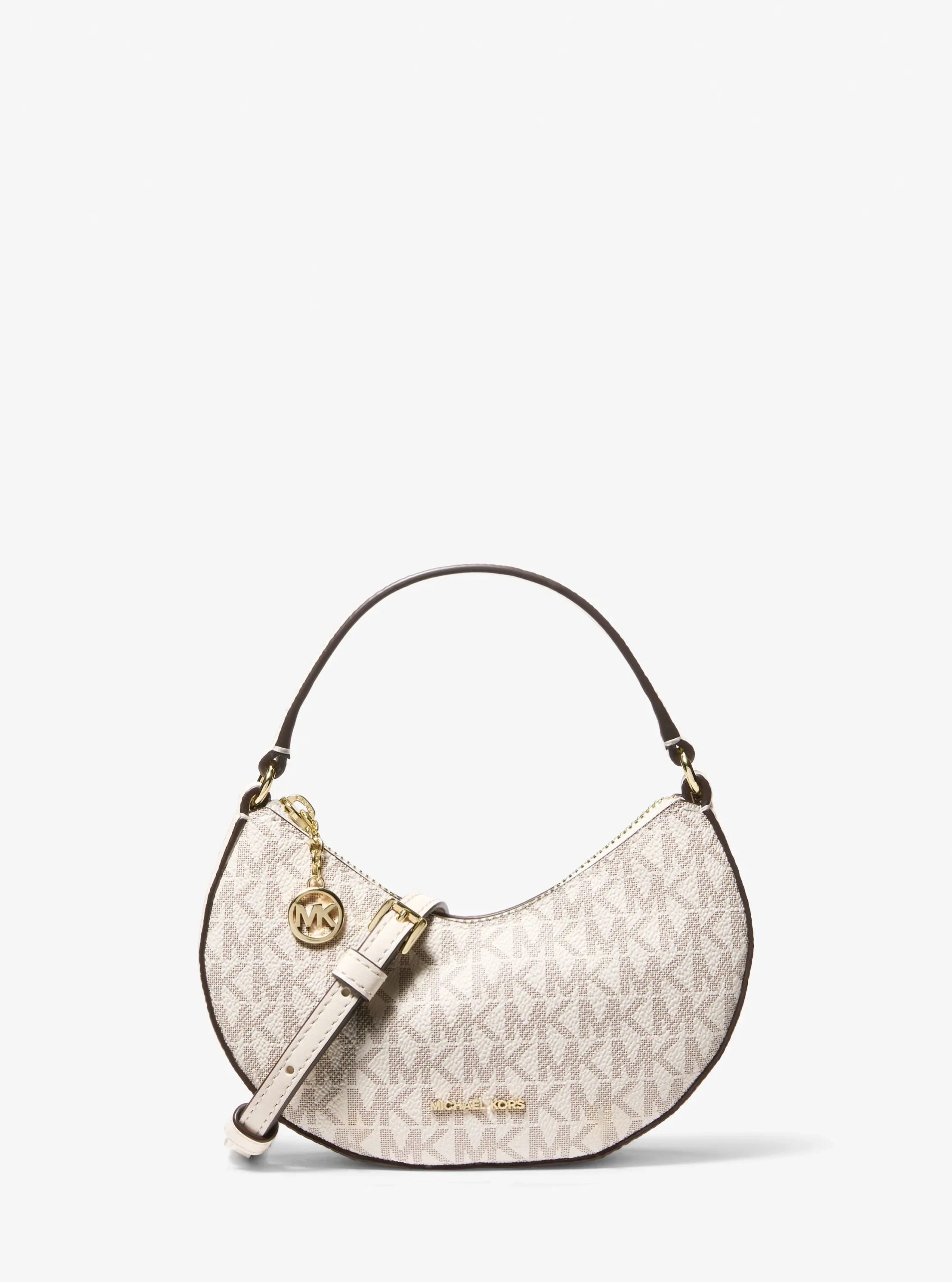 Michael Kors Roey Signature Logo Convertible Crescent Crossbody Bag - Preorder