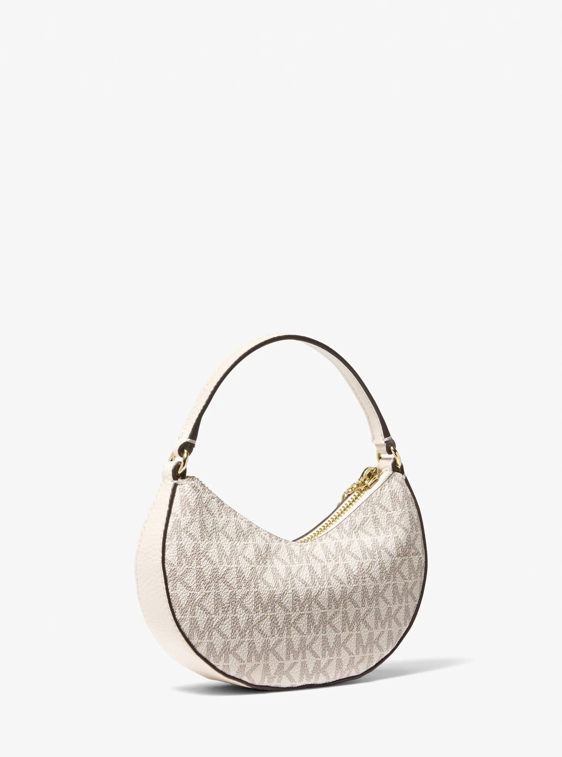 Michael Kors Roey Signature Logo Convertible Crescent Crossbody Bag - Preorder - Image 3