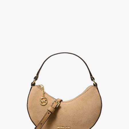 Michael Kors Roey Extra-Small Convertible Crescent Crossbody Bag - Preorder — Camel