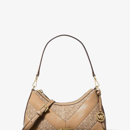 Michael Kors Sammy Small Smooth and Signature Logo Convertible Crossbody Bag - Preorder — Camel