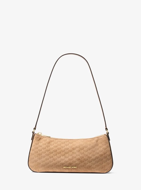 Michael Kors Sammy Small Logo Debossed Polyester Microsuede Pochette - Preorder