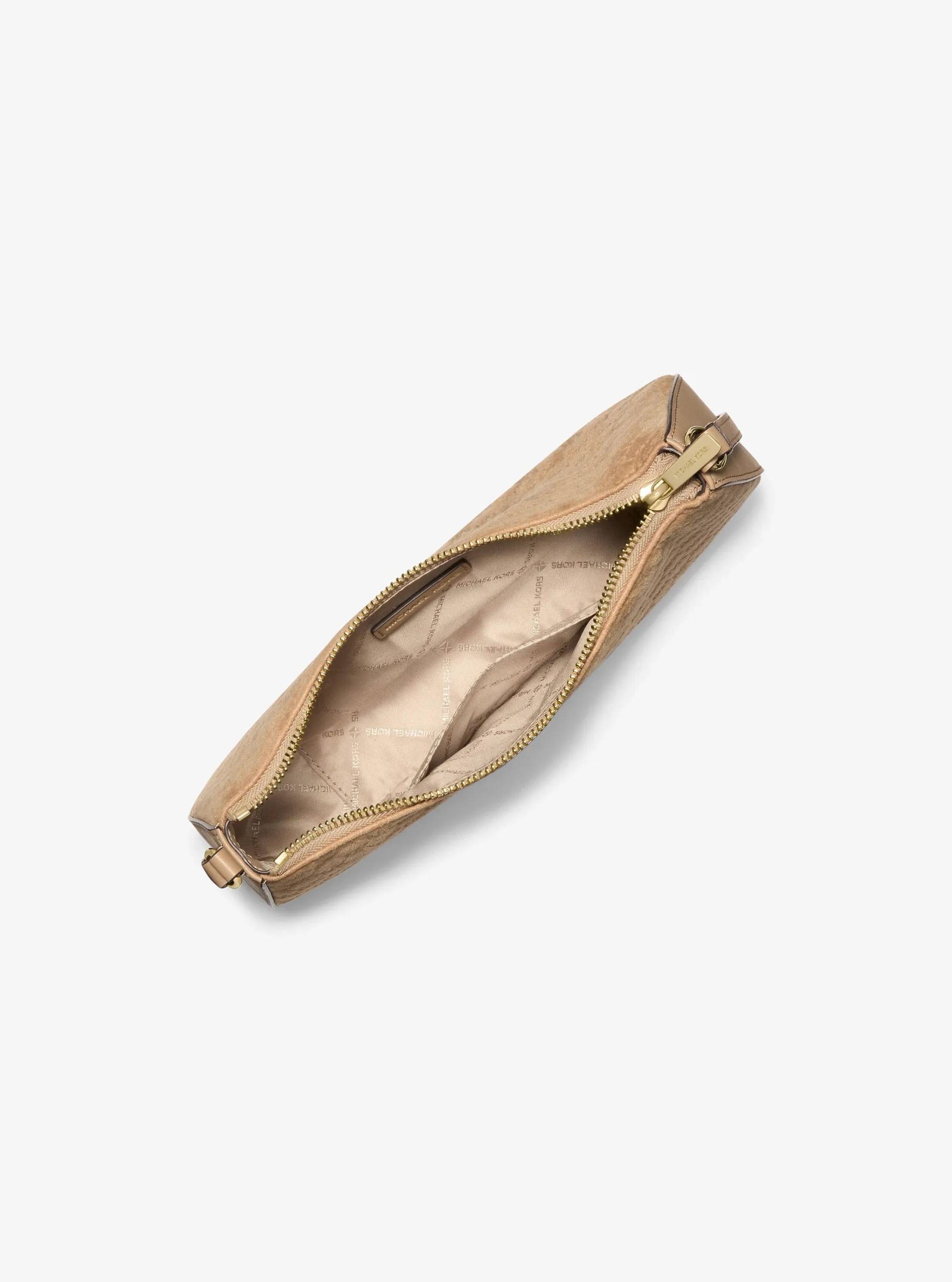 Michael Kors Sammy Small Logo Debossed Polyester Microsuede Pochette - Preorder