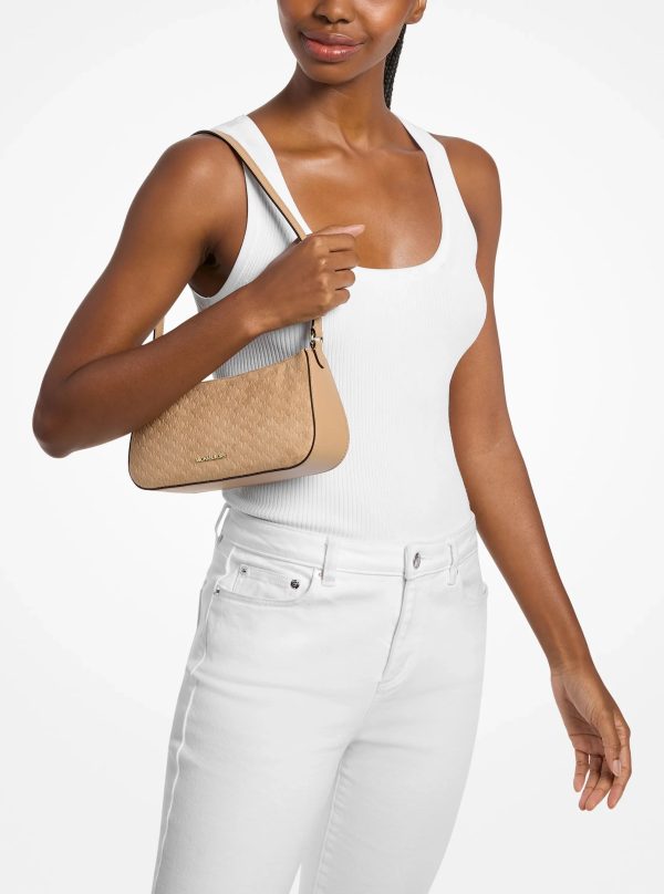 Michael Kors Sammy Small Logo Debossed Polyester Microsuede Pochette - Preorder