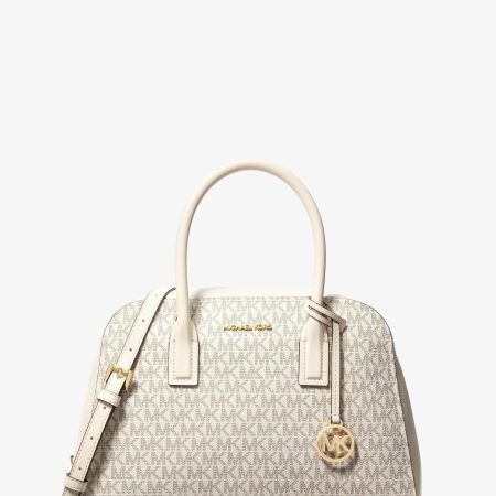 Michael Kors Ashton Medium Signature Logo Satchel - Preorder — Lt Crm Multi