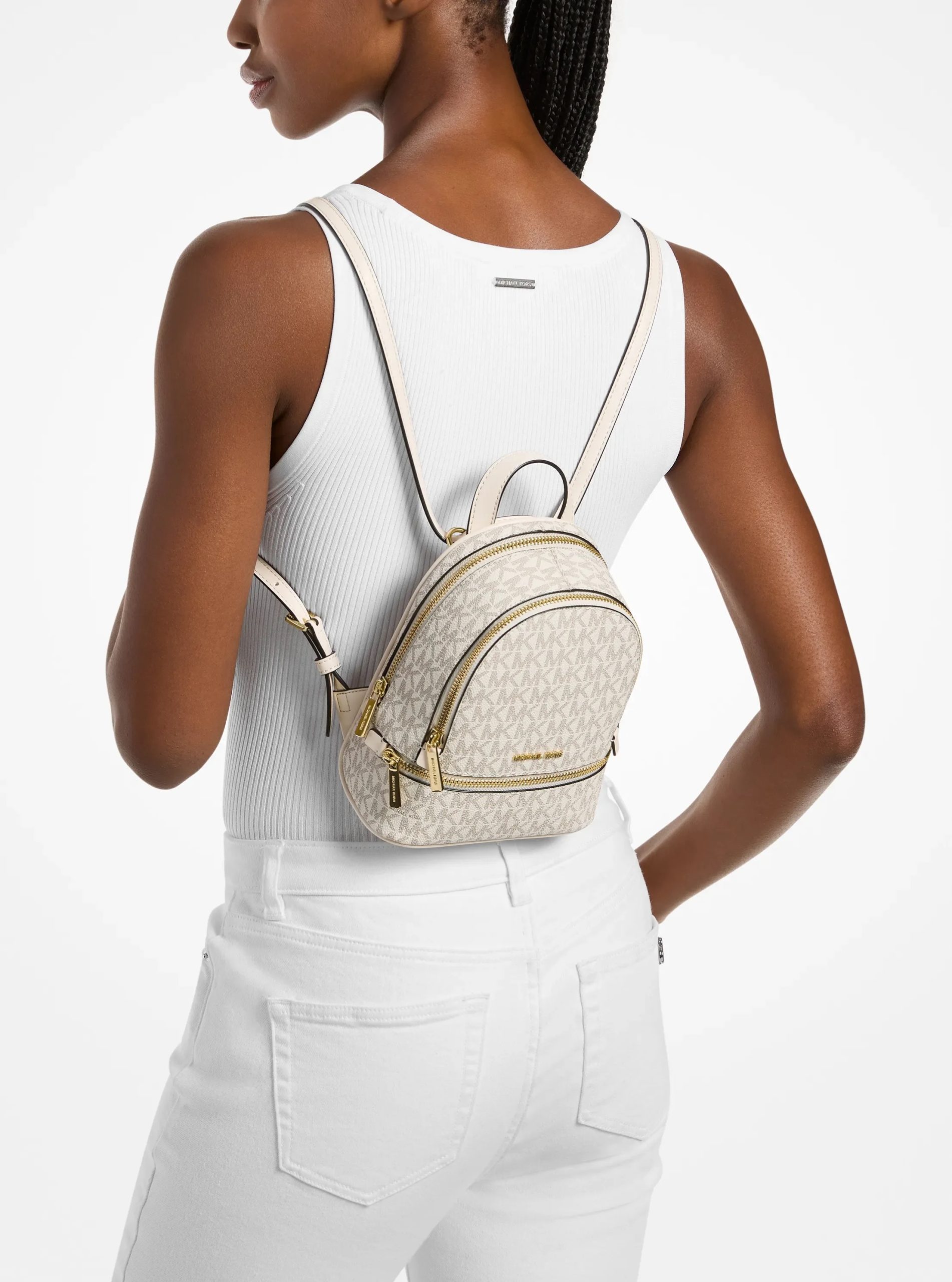 Michael Kors Rhea Extra-Small Signature Logo Backpack - Preorder