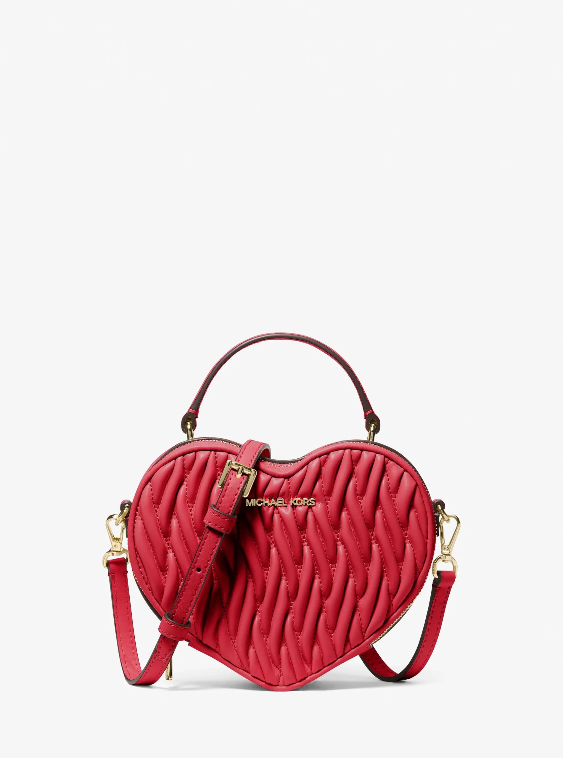 Michael Kors Jet Set Travel Small Matelassé Heart Crossbody Bag - Preorder