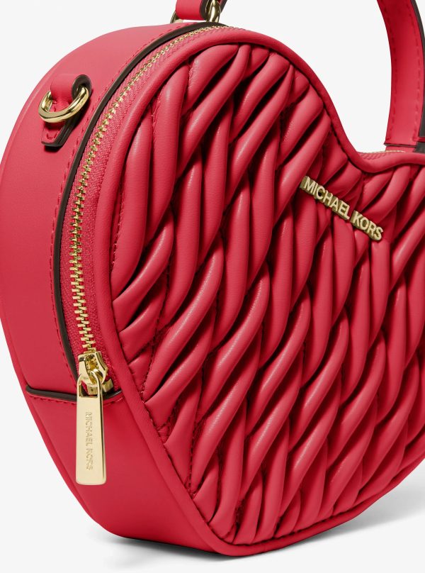 Michael Kors Jet Set Travel Small Matelassé Heart Crossbody Bag - Preorder