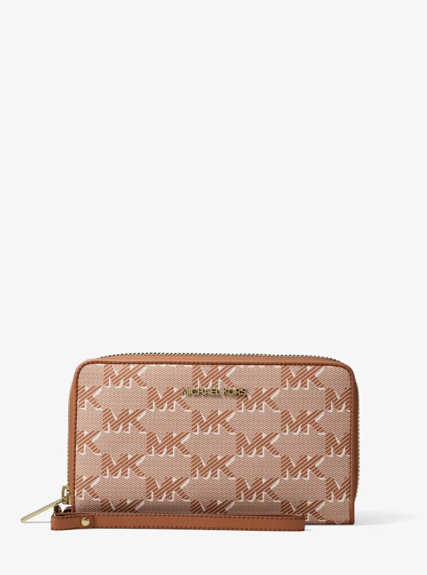 Michael Kors Jet Set Travel Large Logo Jacquard Smartphone Wallet - Preorder
