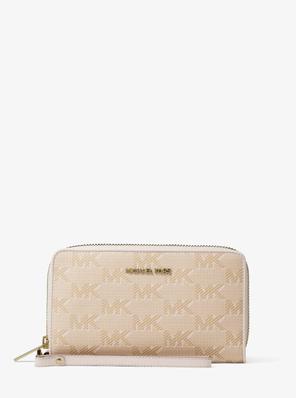 Michael Kors Jet Set Travel Large Logo Jacquard Smartphone Wallet - Preorder