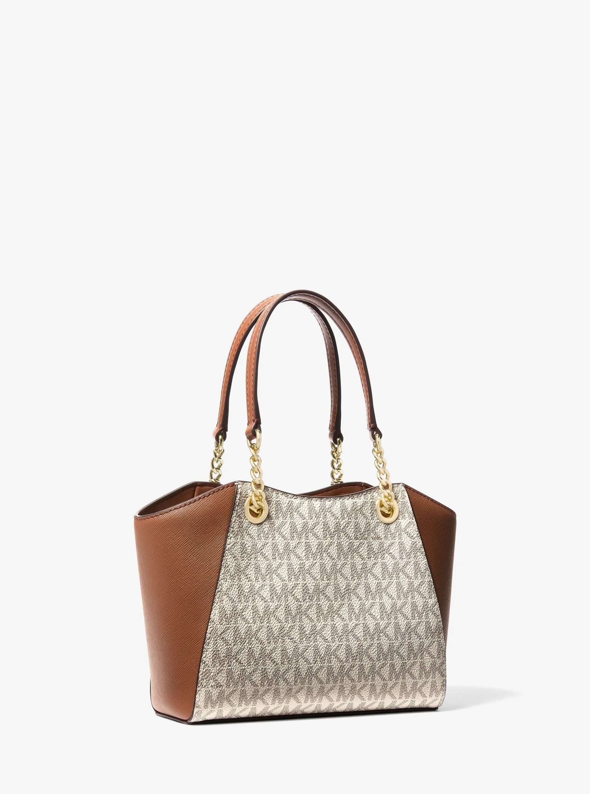 Michael Kors Jet Set Travel Small Signature Logo and Smooth Tote Bag - Preorder