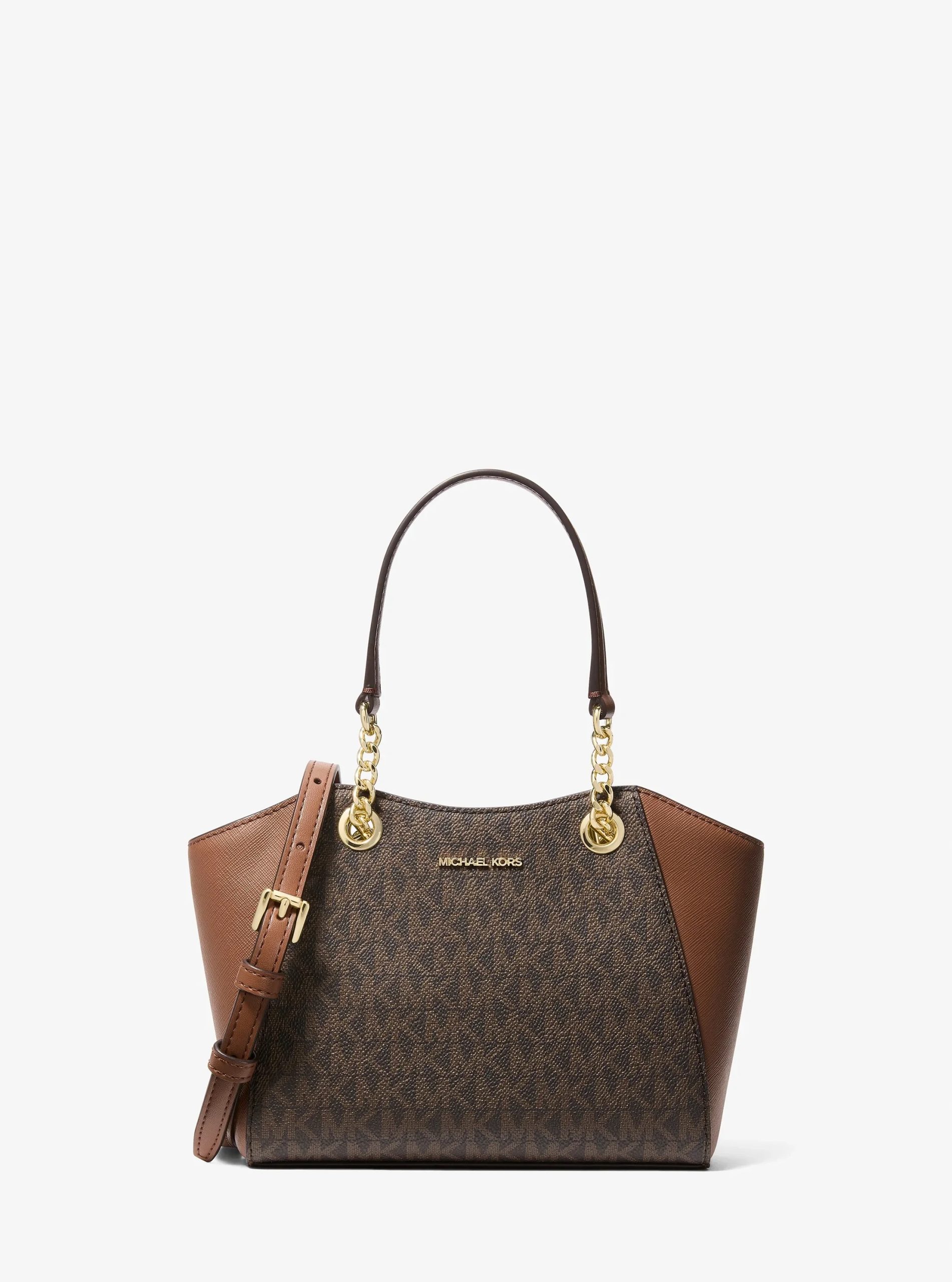 Michael Kors Jet Set Travel Small Signature Logo and Smooth Tote Bag - Preorder