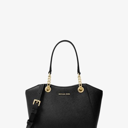 Michael Kors Jet Set Travel Small Saffiano Leather Tote Bag - Preorder — Black