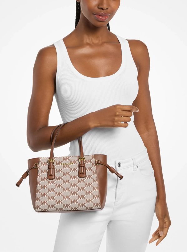 Michael Kors Voyager Extra-Small Logo Jacquard Convertible Crossbody Bag - Preorder