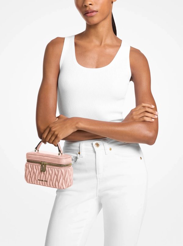 Michael Kors Vivi Small Matelassé Burnished Vanity Crossbody Bag - Preorder