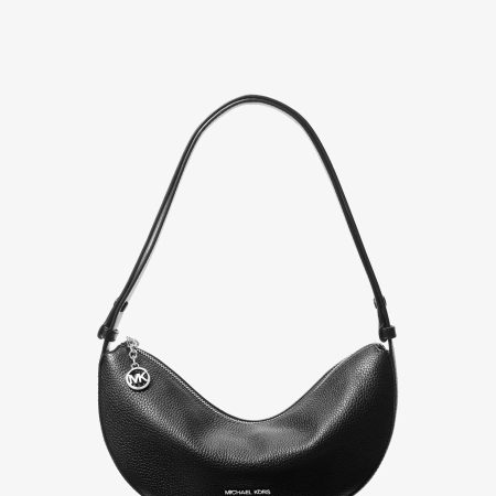 Michael Kors Roey Medium Crescent Convertible Crossbody Bag - Preorder — Black