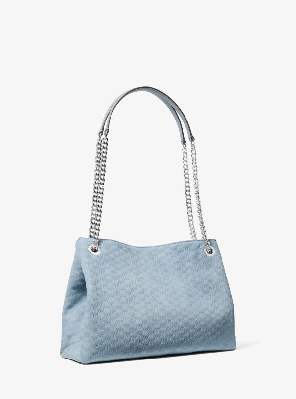 Michael Kors Christina Medium Logo Debossed Messenger Bag - Preorder
