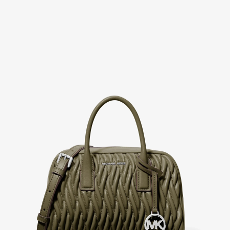 Michael Kors Ashton Small Matelassé Messenger Bag - Preorder — Olive