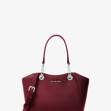 Michael Kors Jet Set Travel Small Saffiano Leather Tote Bag - Preorder — Maroon