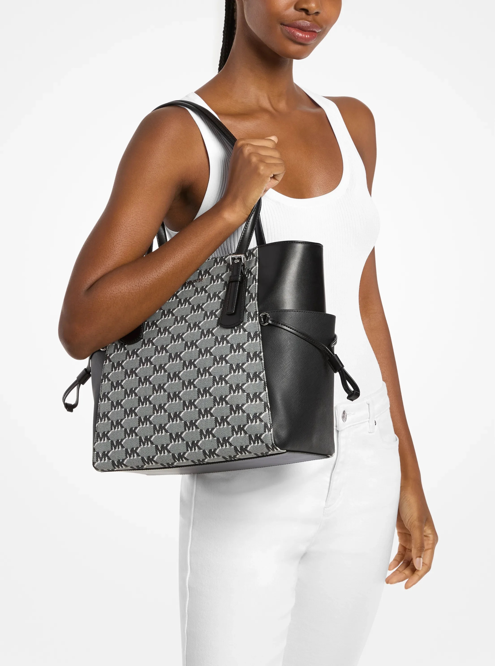 Michael Kors Voyager Large Logo Jacquard Tote Bag - Preorder