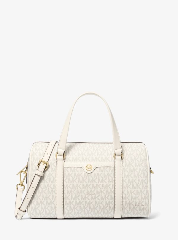 Michael Kors Jet Set Travel Medium Signature Logo Duffel Crossbody Bag - Preorder