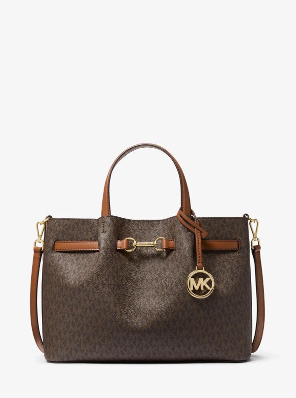 Michael Kors Carson Medium Signature Logo Satchel - Preorder