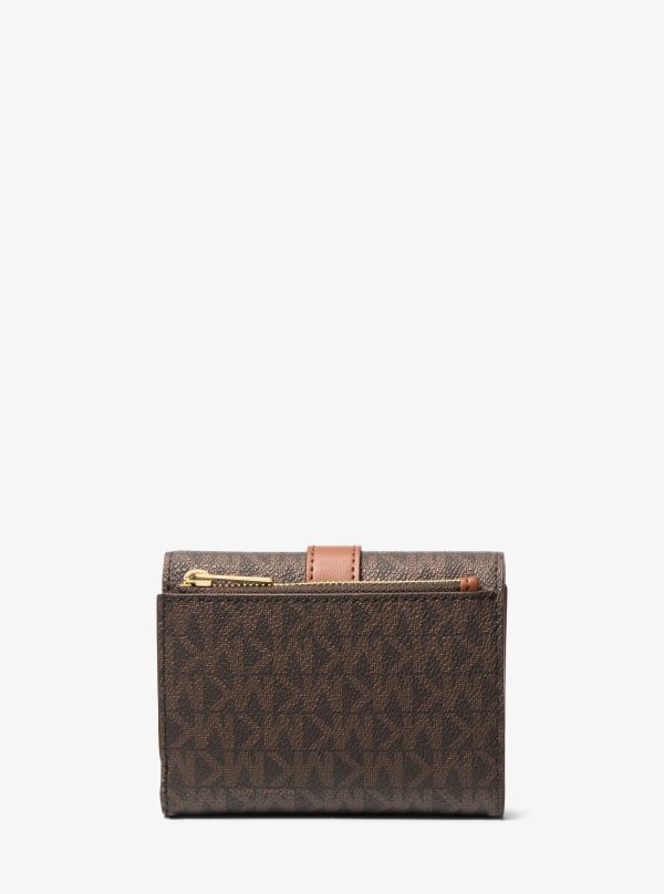 Michael Kors Greenwich Medium Signature Logo Trifold Wallet - Preorder