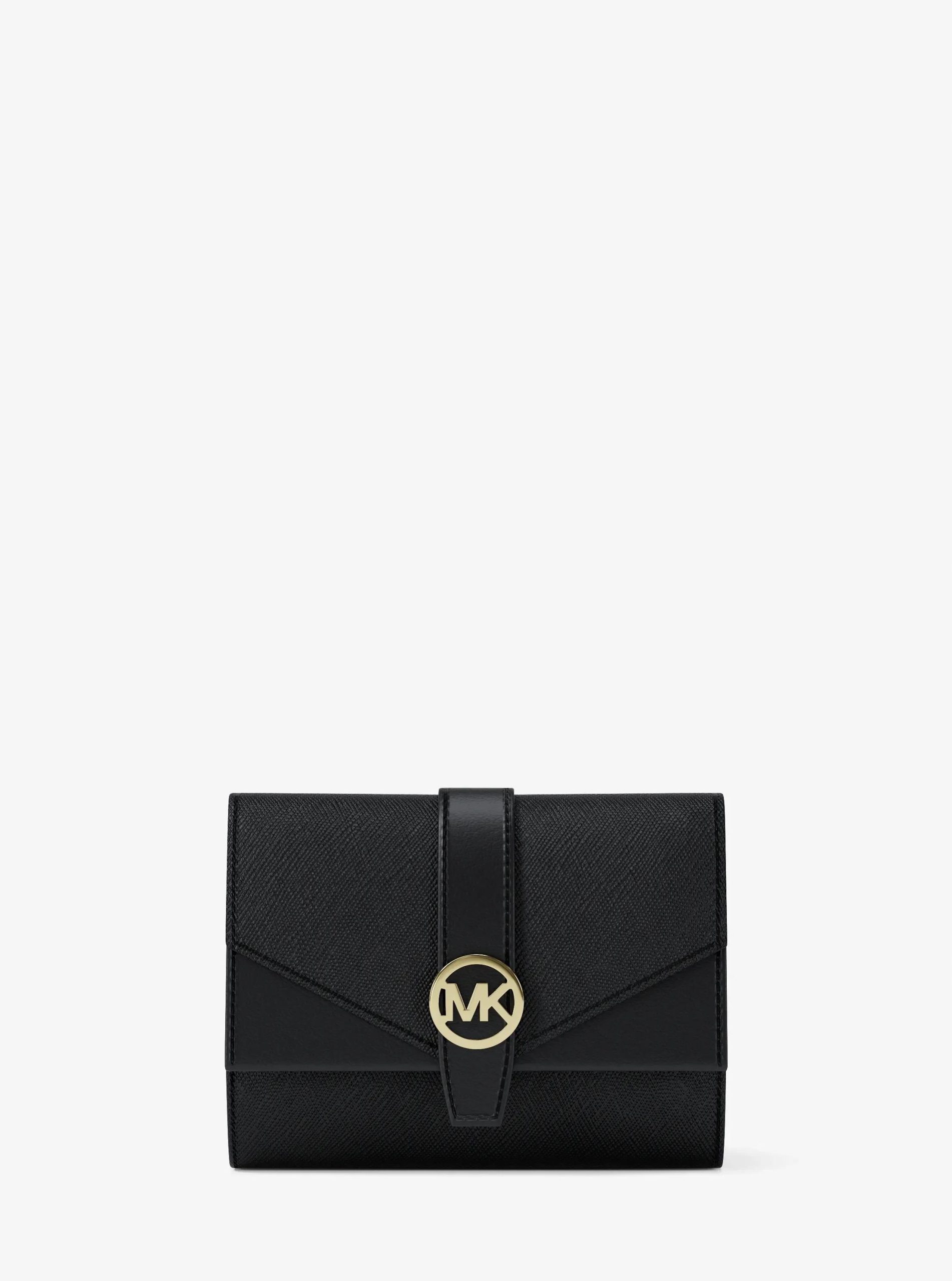 Michael Kors Greenwich Medium Saffiano Leather Trifold Wallet - Preorder