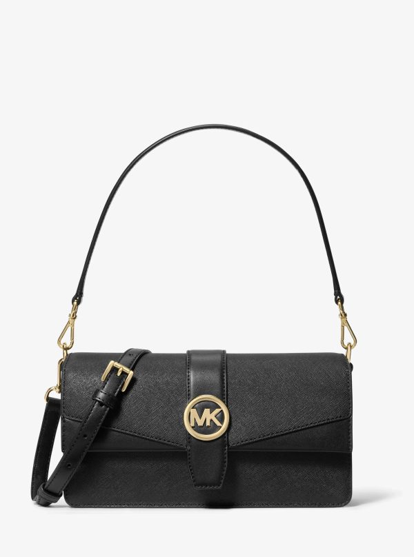 Michael Kors Greenwich Medium Saffiano Leather Shoulder Bag - Preorder