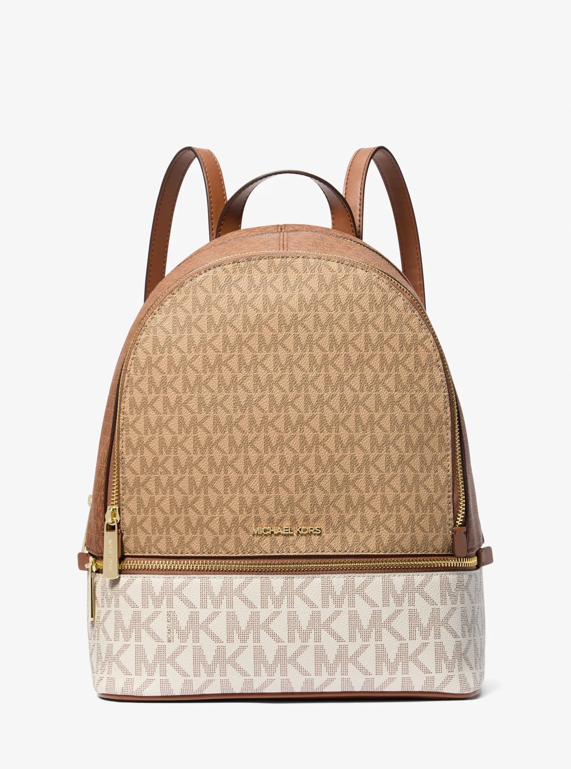 Michael Kors Rhea Medium Color-Block Signature Logo Backpack - Preorder