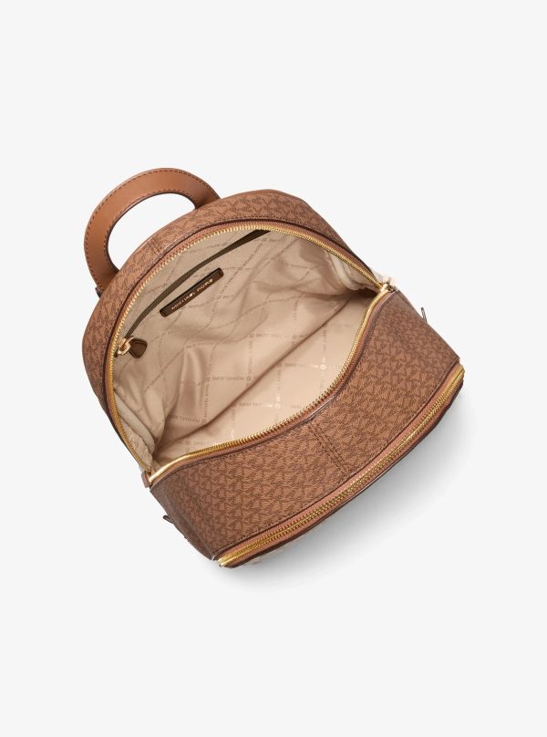 Michael Kors Rhea Medium Color-Block Signature Logo Backpack - Preorder