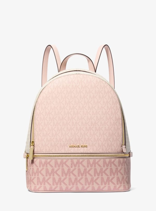 Michael Kors Rhea Medium Color-Block Signature Logo Backpack - Preorder