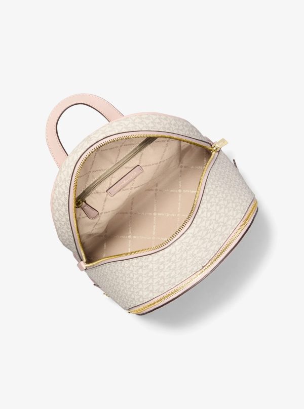 Michael Kors Rhea Medium Color-Block Signature Logo Backpack - Preorder