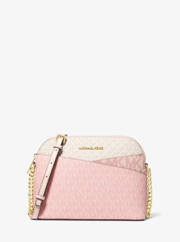 Michael Kors Jet Set Travel Medium Color-Block Signature Logo Crossbody Bag - Preorder