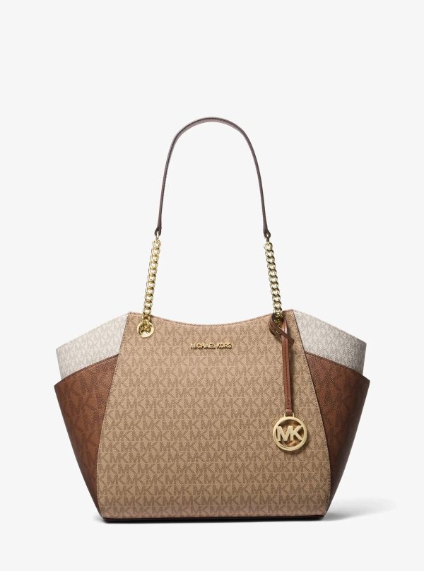 Michael Kors Jet Set Large Color-Block Signature Logo Tote Bag - Preorder