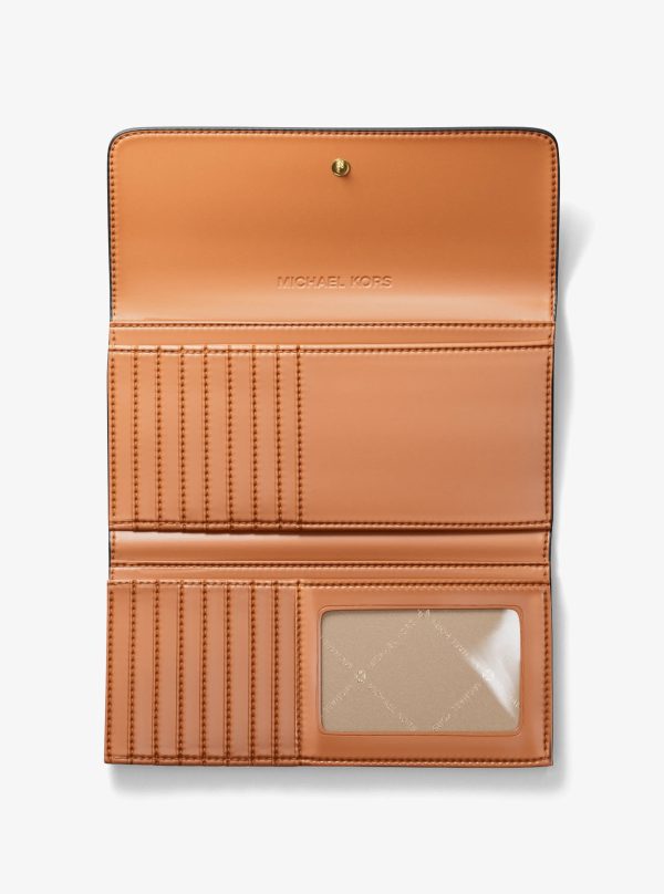 Michael Kors Jet Set Large Signature Logo Tri-Fold Wallet - Preorder