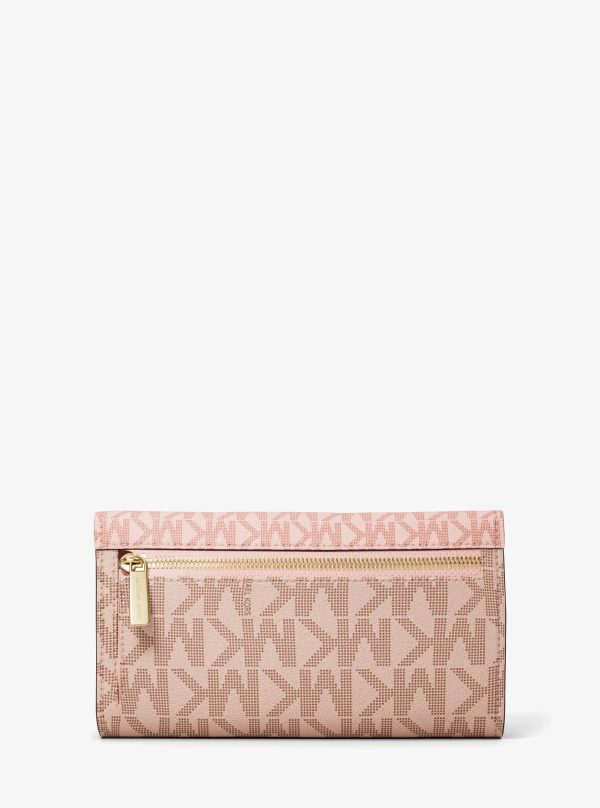 Michael Kors Jet Set Large Signature Logo Tri-Fold Wallet - Preorder