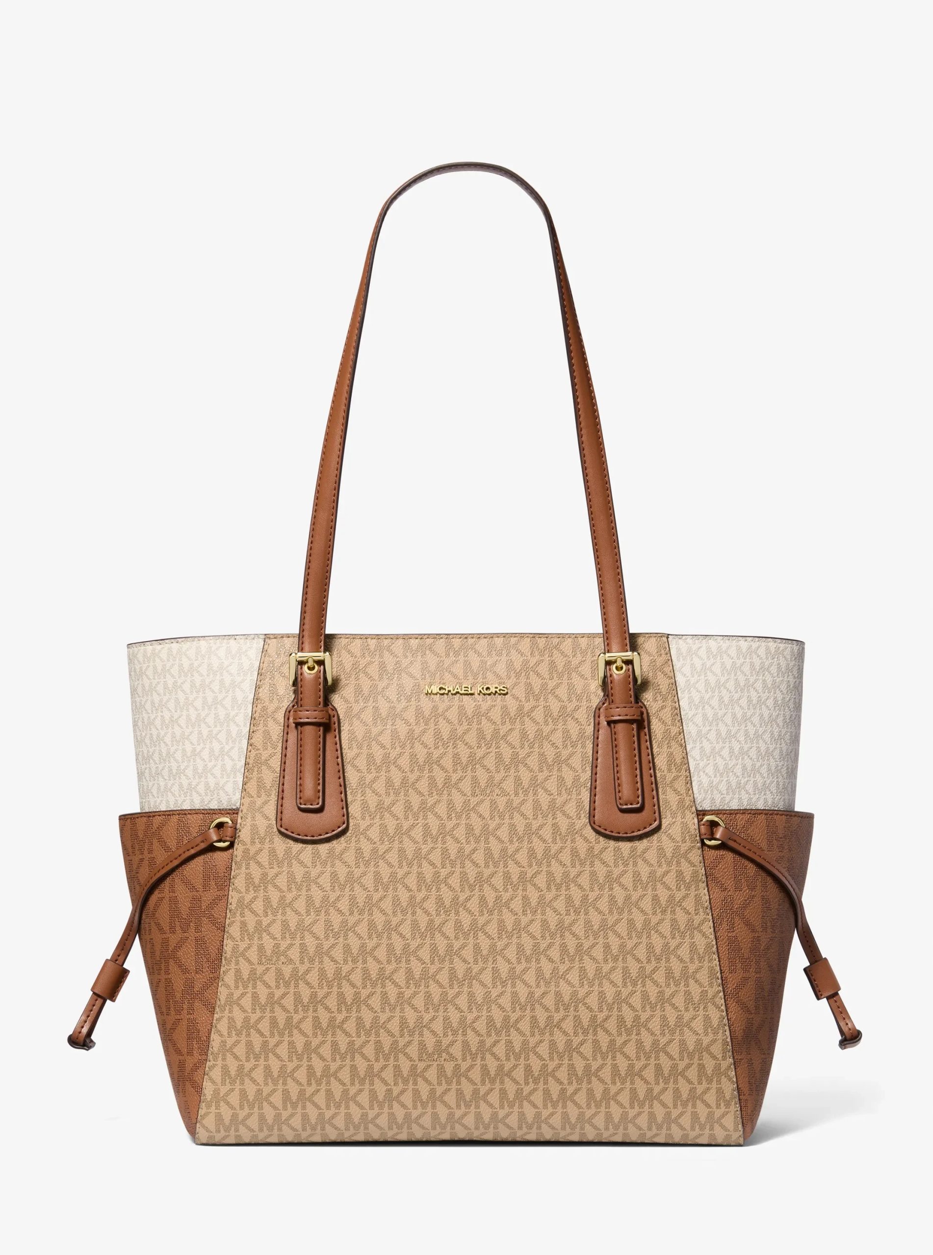 Michael Kors Voyager Large Color-Block Signature Logo Tote Bag - Preorder