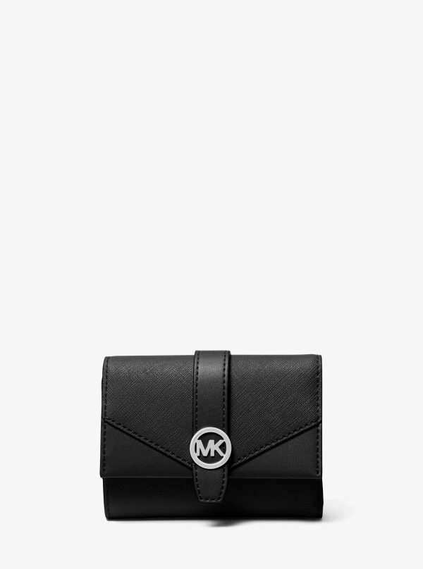 Michael Kors Greenwich Medium Leather Trifold Wallet - Preorder
