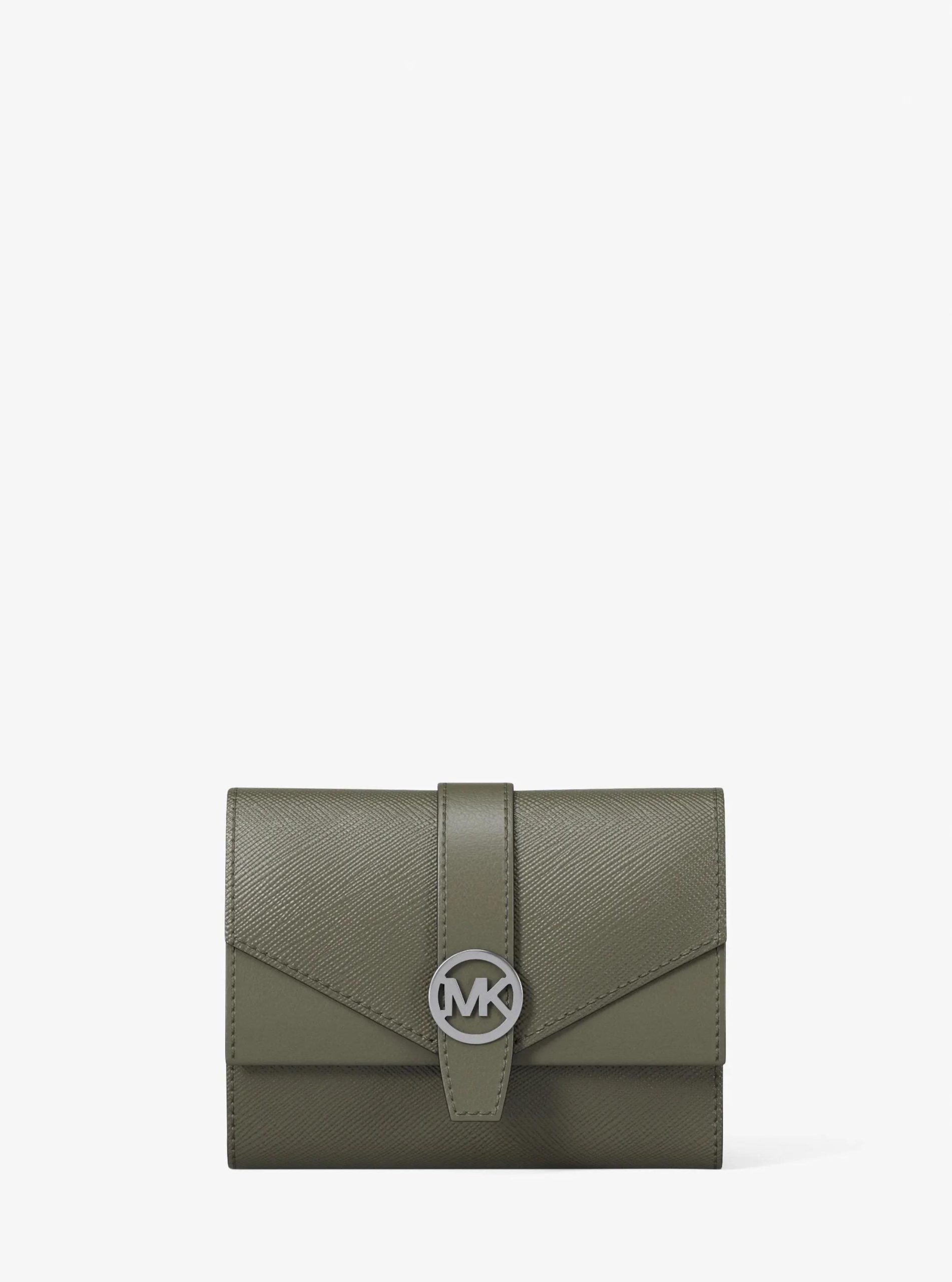 Michael Kors Greenwich Medium Leather Trifold Wallet - Preorder
