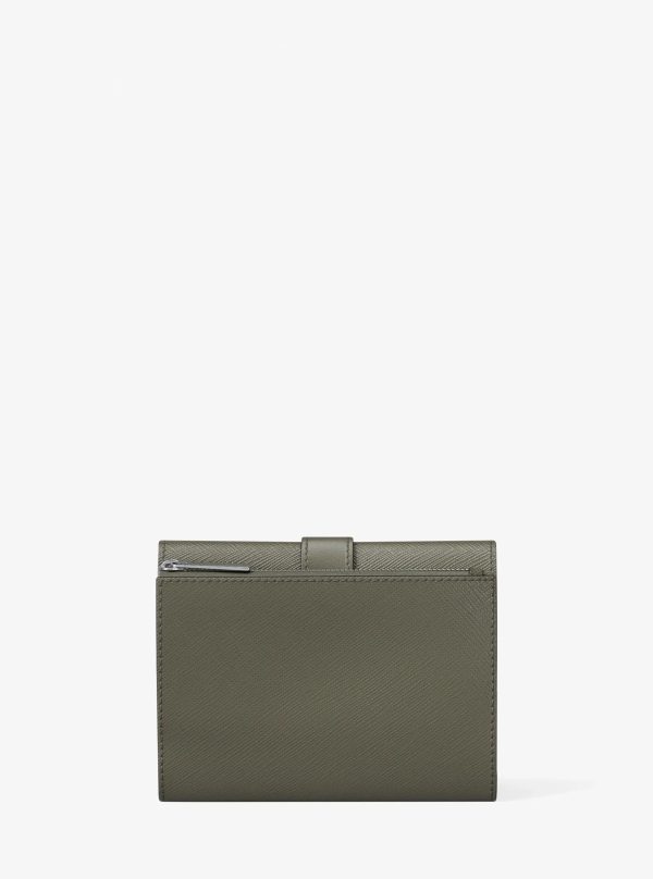 Michael Kors Greenwich Medium Leather Trifold Wallet - Preorder