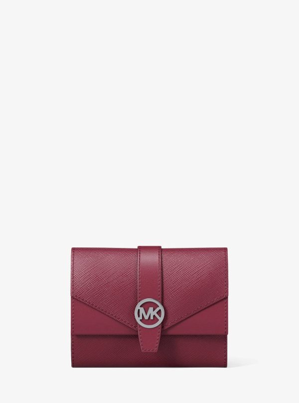 Michael Kors Greenwich Medium Leather Trifold Wallet - Preorder