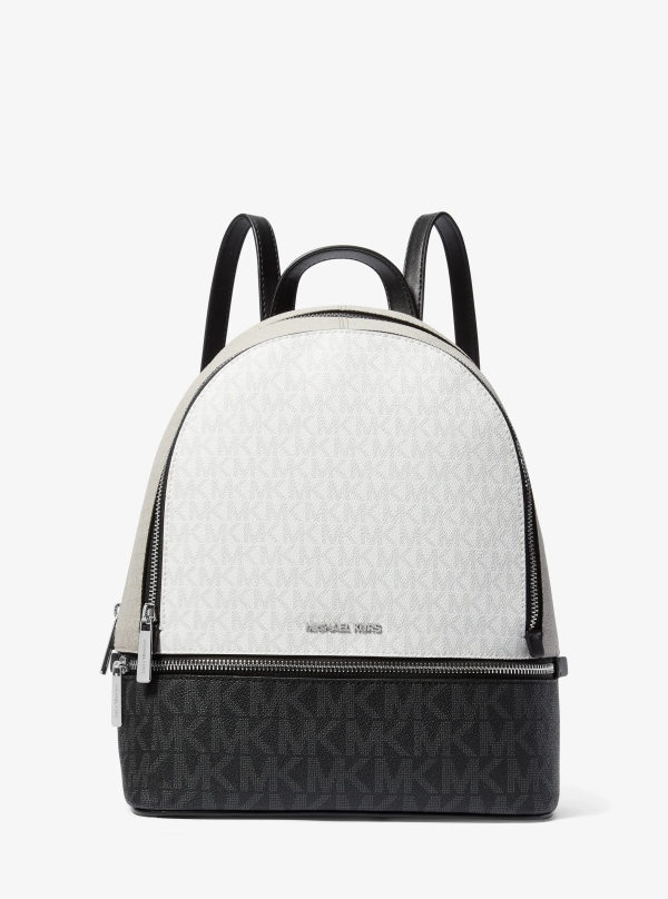 Michael Kors Rhea Medium Color-Block Signature Logo Backpack - Preorder