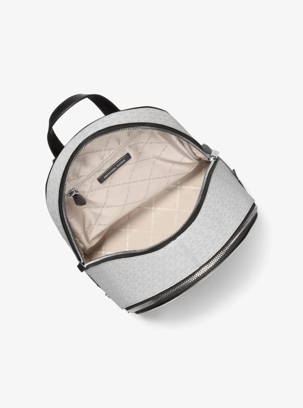 Michael Kors Rhea Medium Color-Block Signature Logo Backpack - Preorder