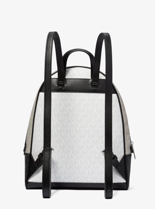 Michael Kors Rhea Medium Color-Block Signature Logo Backpack - Preorder