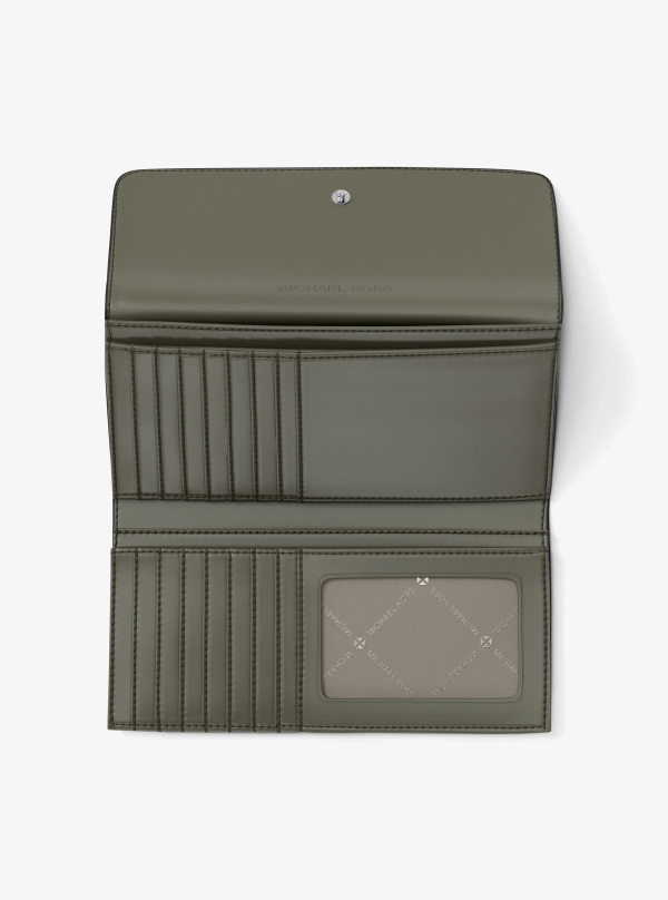 Michael Kors Jet Set Travel Signature Logo Tri-Fold Wallet - Preorder